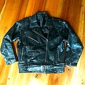 Men's Black Leather Jacket